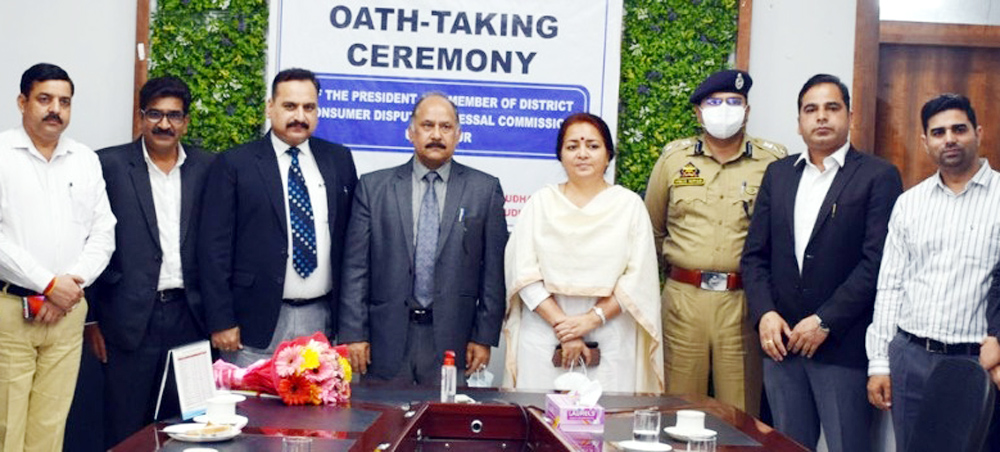 Newly appointed DCDRC takes Oath of office at Udhampur