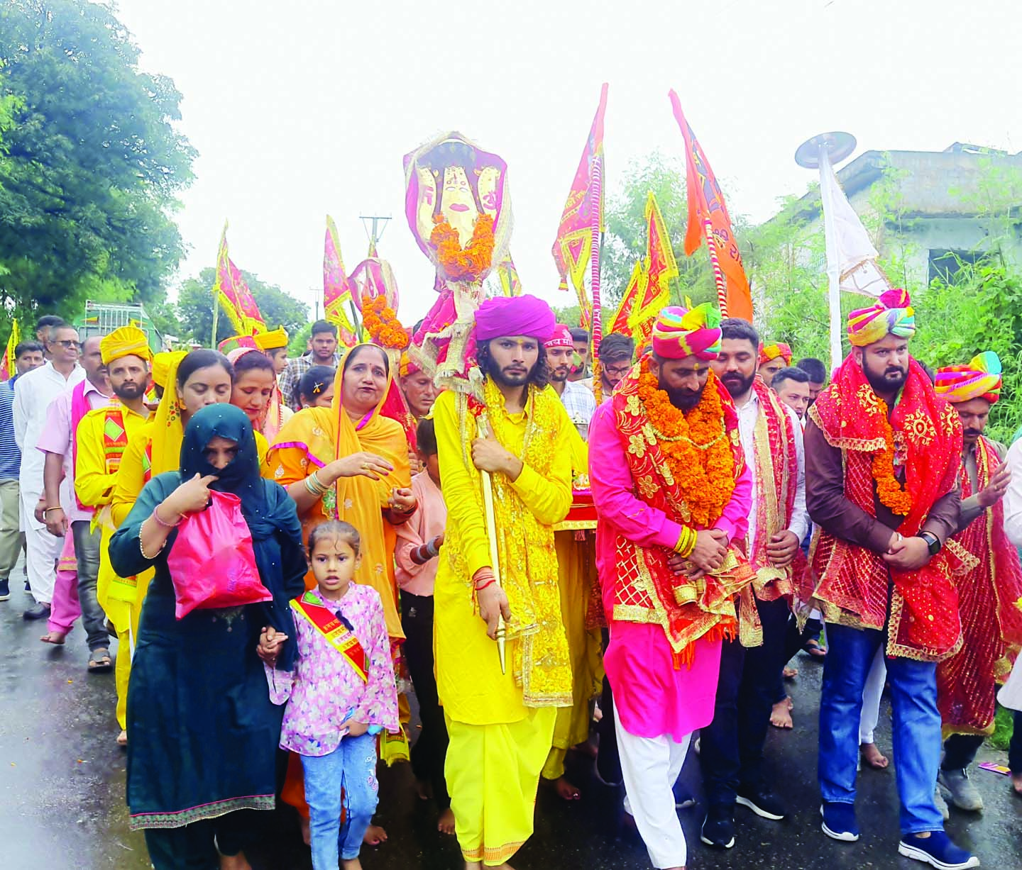 1st Annual Showa Mata Charri Yatra flagged off